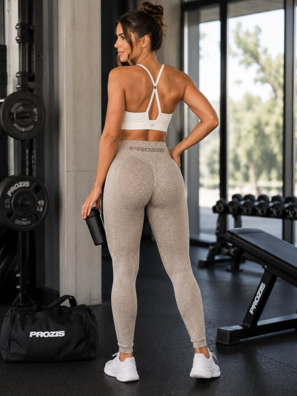 💙 Prozis Seamless Scrunch Butt Leggings | High Waist Gym Yoga Activewear XS